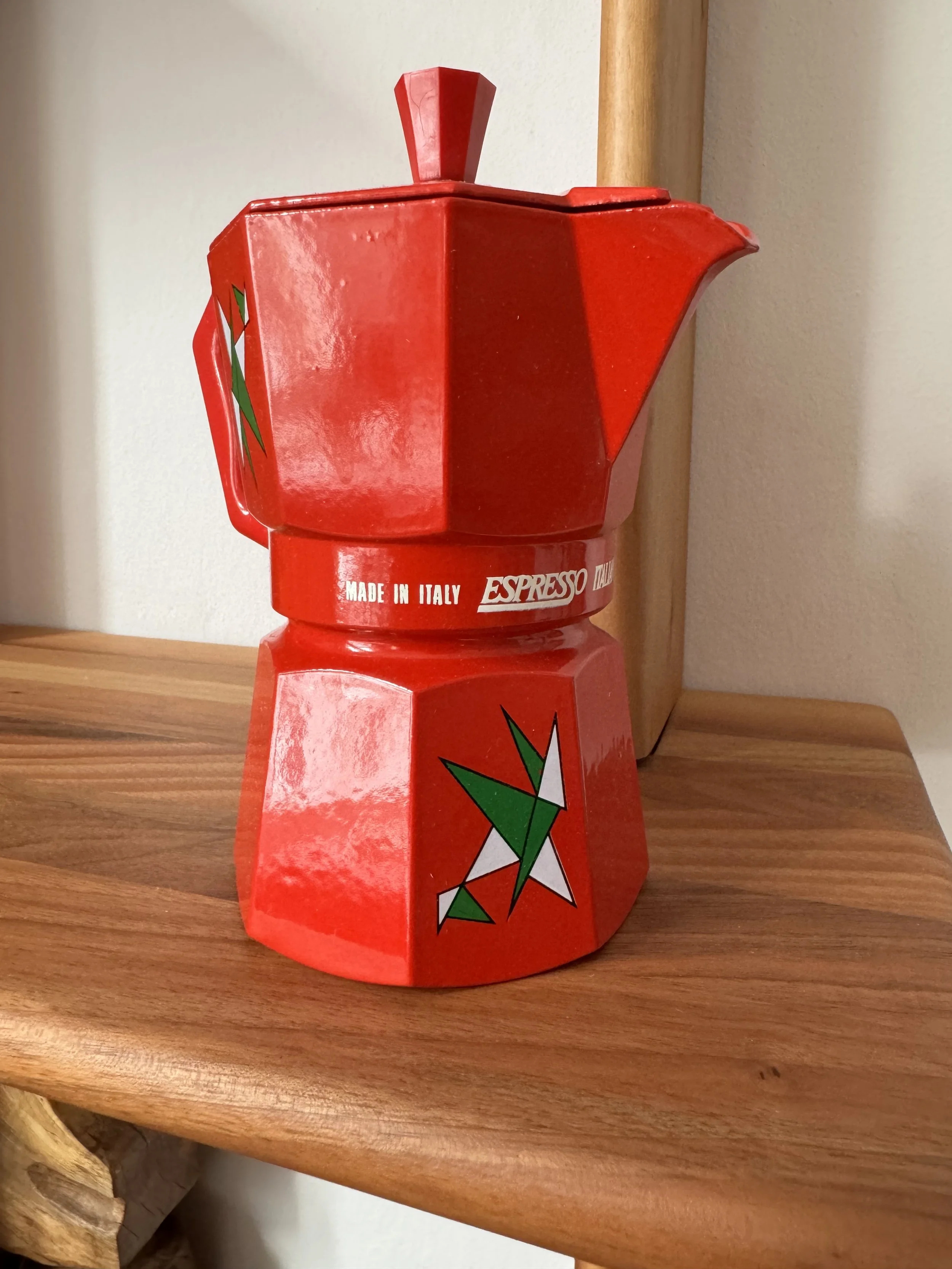 Rare ABC Crusinallo Red Moka Pot — my moka home